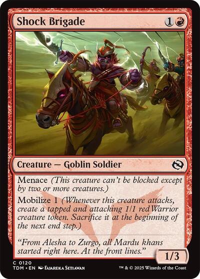 Shock Brigade (Tarkir: Dragonstorm) Light Play