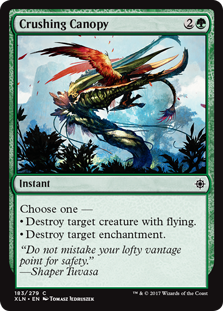 Crushing Canopy (Ixalan) Light Play