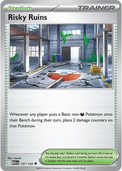 Risky Ruins (ME01: Mega Evolution) Light Play Reverse Holofoil