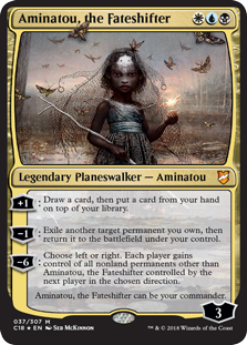 Aminatou, the Fateshifter (Commander 2018) Light Play Foil