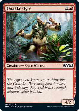 Onakke Ogre (Magic 2021 Core Set) Light Play