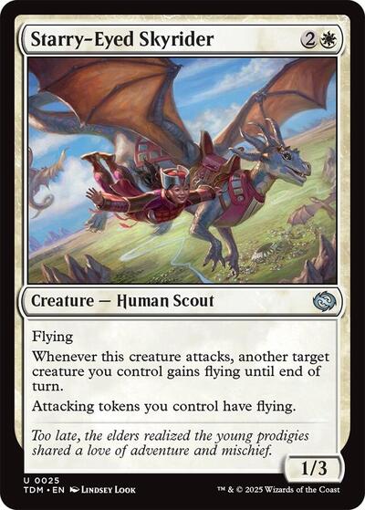 Starry-Eyed Skyrider (Tarkir: Dragonstorm) Light Play