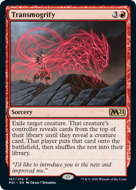 Transmogrify (Magic 2021 Core Set) Light Play