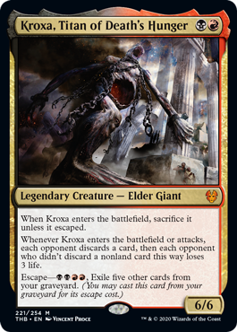 Kroxa, Titan of Death's Hunger (Theros Beyond Death) Light Play