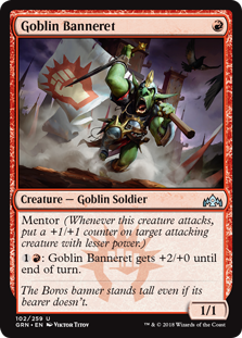 Goblin Banneret (Guilds of Ravnica) Light Play