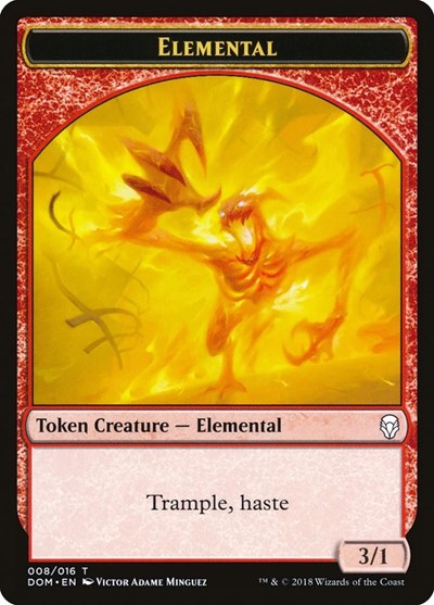 Elemental Token (Dominaria) Light Play