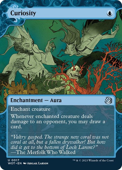 Curiosity (Wilds of Eldraine: Enchanting Tales) Light Play
