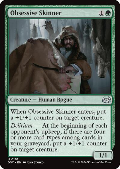 Obsessive Skinner (Commander: Duskmourn: House of Horror) Light Play