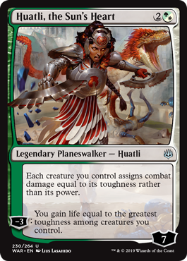 Huatli, the Sun's Heart (War of the Spark) Light Play