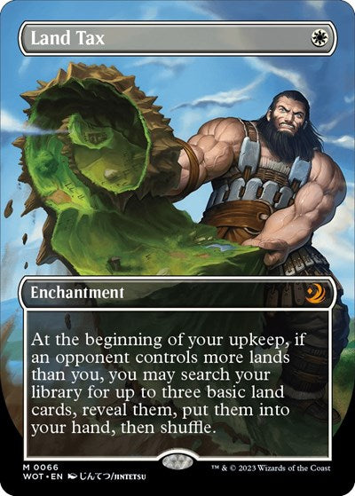 Land Tax (Anime Borderless) (Wilds of Eldraine: Enchanting Tales) Near Mint Foil