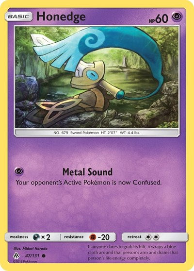 Honedge (47) (SM - Forbidden Light) Medium Play