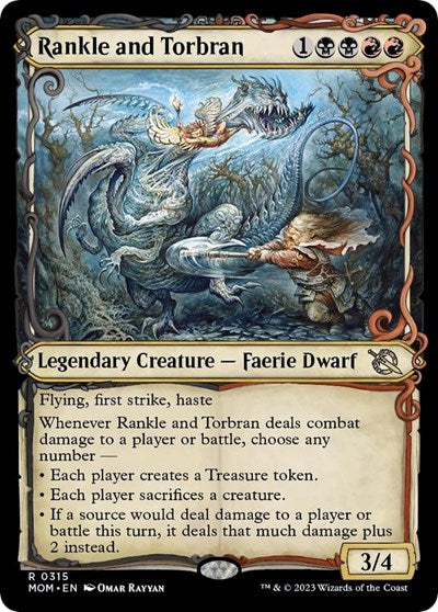 Rankle and Torbran (Showcase) (March of the Machine) Light Play