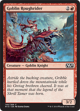 Goblin Roughrider (Magic 2015 Core Set) Light Play