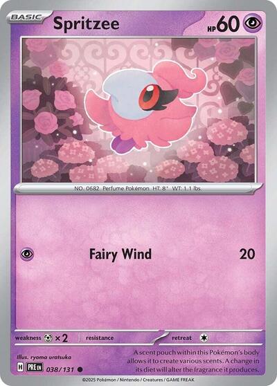 Spritzee (SV: Prismatic Evolutions) Light Play