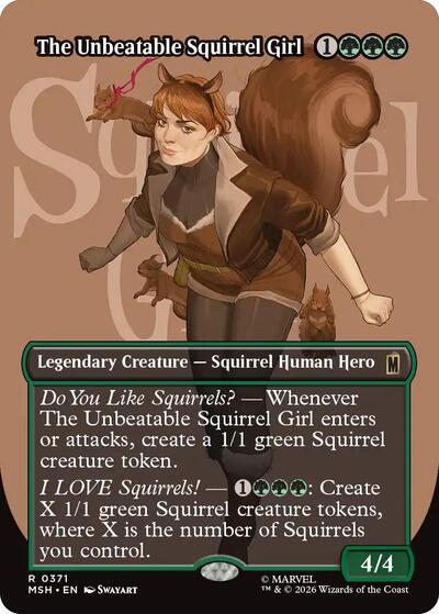 The Unbeatable Squirrel Girl (Borderless) (Marvel Super Heroes) Light Play Foil