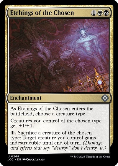 Etchings of the Chosen (Commander: The Lost Caverns of Ixalan) Light Play