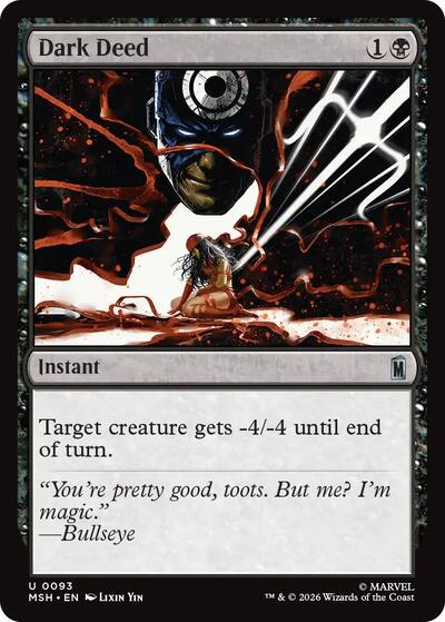 Dark Deed (Marvel Super Heroes) Light Play