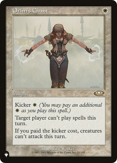 Orim's Chant (The List) Near Mint