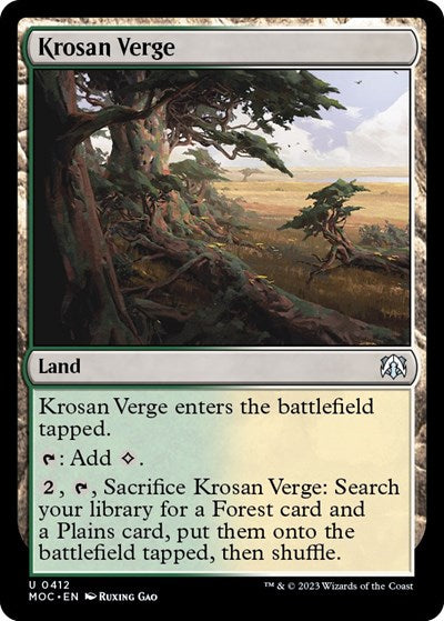 Krosan Verge (Commander: March of the Machine) Light Play