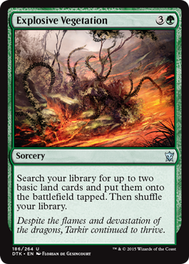 Explosive Vegetation (Dragons of Tarkir) Medium Play
