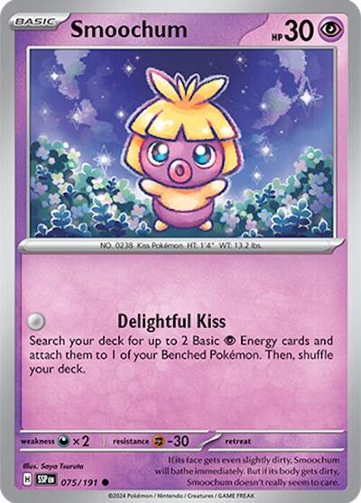 Smoochum (SV08: Surging Sparks) Light Play Reverse Holofoil