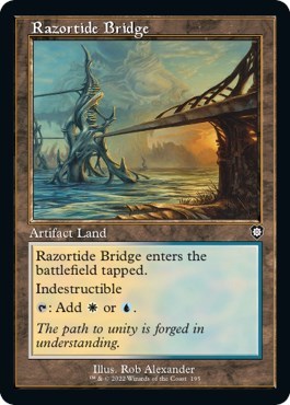 Razortide Bridge (Commander: The Brothers' War) Light Play