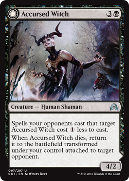 Accursed Witch (Infectious Curse) (Shadows Over Innistrad) Light Play