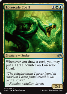 Lorescale Coatl (Duel Decks: Kiora vs Elspeth) Light Play