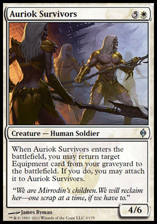 Auriok Survivors (New Phyrexia) Light Play