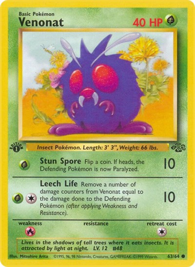 Venonat (Jungle) Damaged / Poor Unlimited