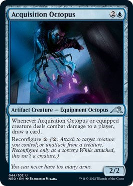 Acquisition Octopus (Kamigawa: Neon Dynasty) Light Play