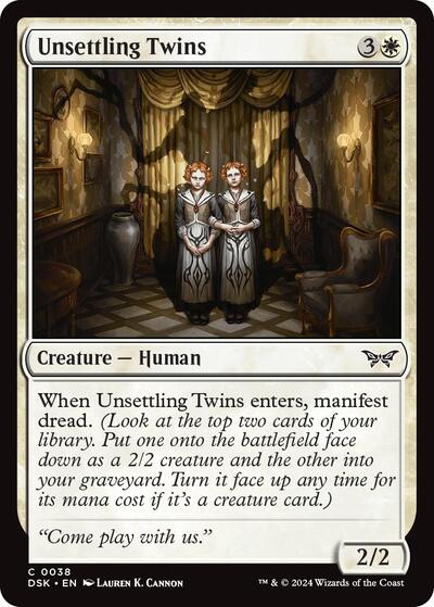 Unsettling Twins (Duskmourn: House of Horror) Light Play