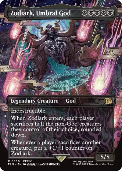 Zodiark, Umbral God (Borderless) (Universes Beyond: FINAL FANTASY) Light Play Foil
