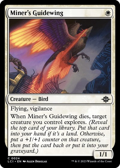 Miner's Guidewing (The Lost Caverns of Ixalan) Light Play Foil