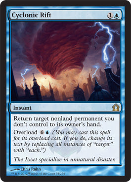 Cyclonic Rift (Return to Ravnica) Light Play