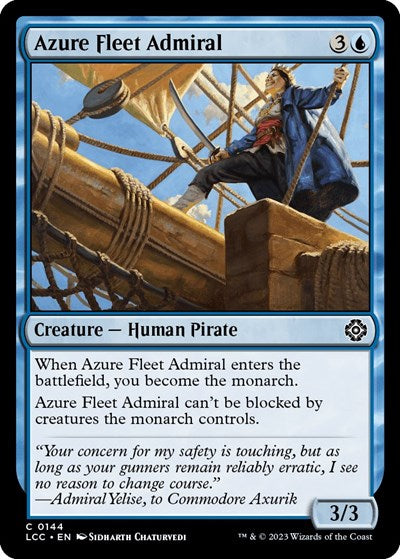 Azure Fleet Admiral (Commander: The Lost Caverns of Ixalan) Light Play