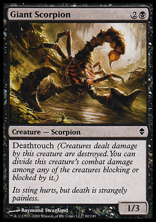 Giant Scorpion (Zendikar) Medium Play