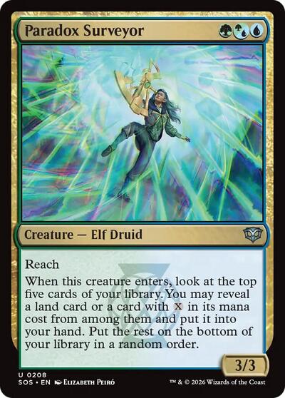 Paradox Surveyor (Secrets of Strixhaven) Light Play Foil
