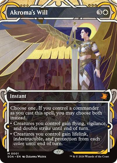 Akroma's Will (Secrets of Strixhaven: Mystical Archive) Light Play
