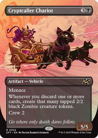 Cryptcaller Chariot (Borderless) (Aetherdrift) Near Mint
