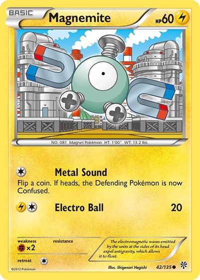 Magnemite (42) (Plasma Storm) Medium Play
