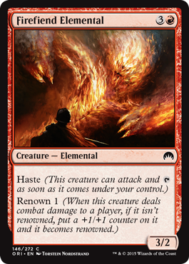 Firefiend Elemental (Magic Origins) Light Play