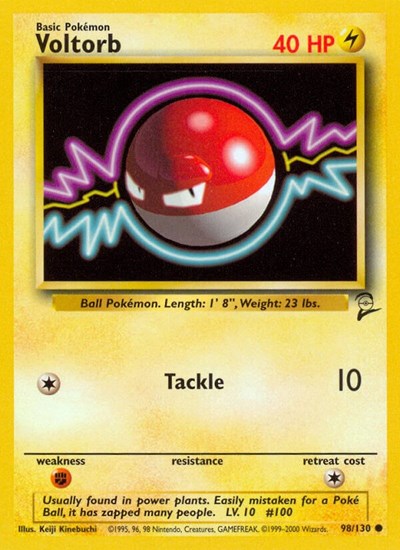 Voltorb (Base Set 2) Light Play
