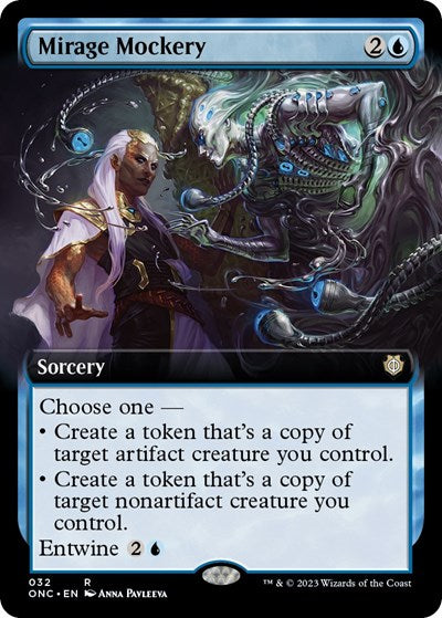 Mirage Mockery (Extended Art) (Commander: Phyrexia: All Will Be One) Light Play