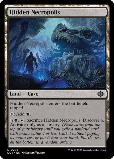 Hidden Necropolis (The Lost Caverns of Ixalan) Light Play