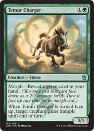 Temur Charger (Khans of Tarkir) Light Play Foil