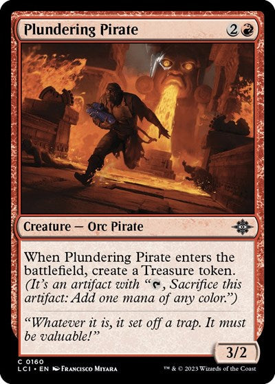 Plundering Pirate (The Lost Caverns of Ixalan) Light Play