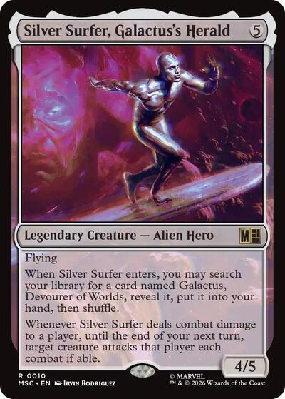 Silver Surfer, Galactus's Herald (Commander: Marvel Super Heroes) Light Play