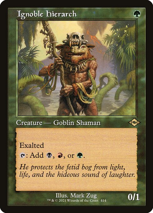 Ignoble Hierarch (Retro Frame) (Foil Etched) (Modern Horizons 2) Near Mint Foil