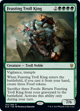 Feasting Troll King (Throne of Eldraine) Light Play